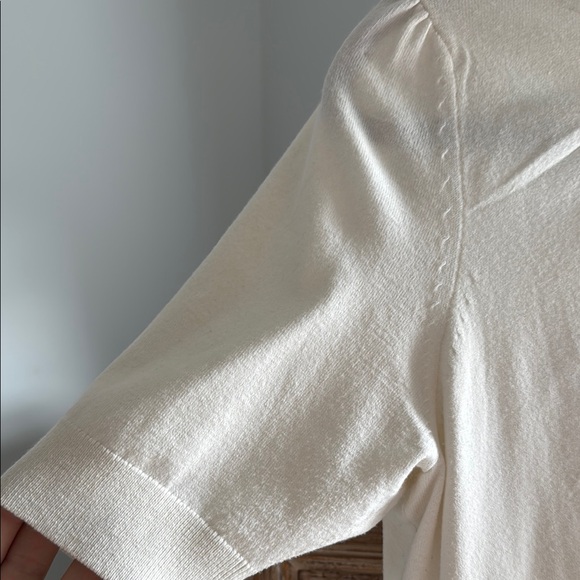 Ted Baker Knotted Neck Elegant Cream Women's Top - Picture 11 of 17